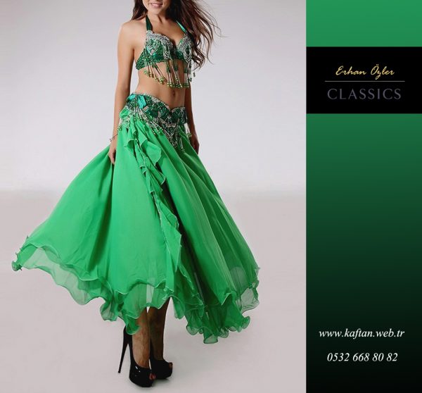 Zümrüt Yeşili Dansöz Kıyafeti